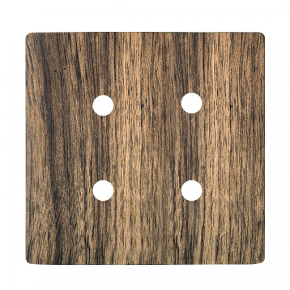 Placa p/ 4 Furos 4x4 - Novara Carvalho Placa p/ 4 Furos 4x4 - Novara Carvalho